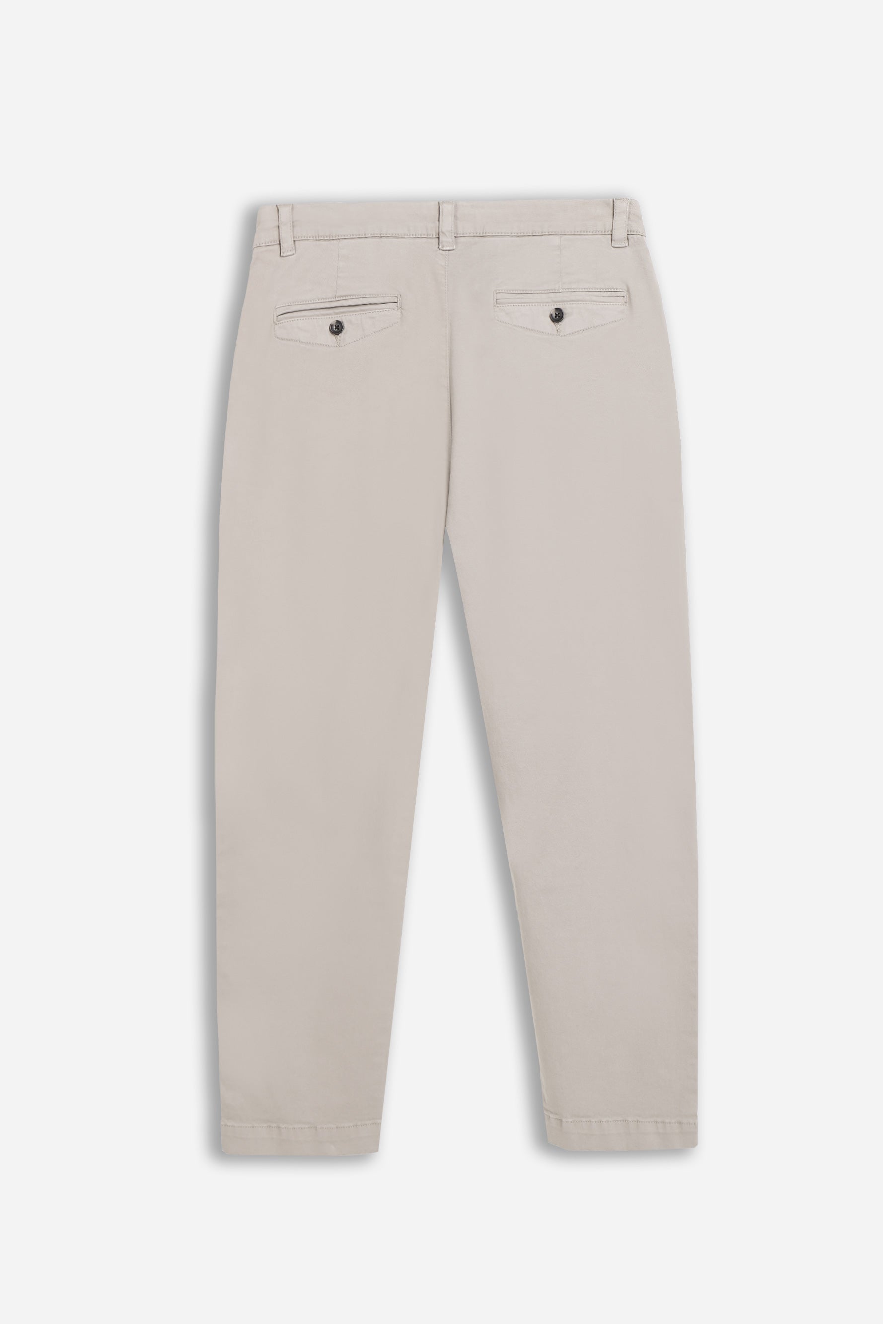 PANTALONE CHINO CON PENCES GRIGIO CHIARO