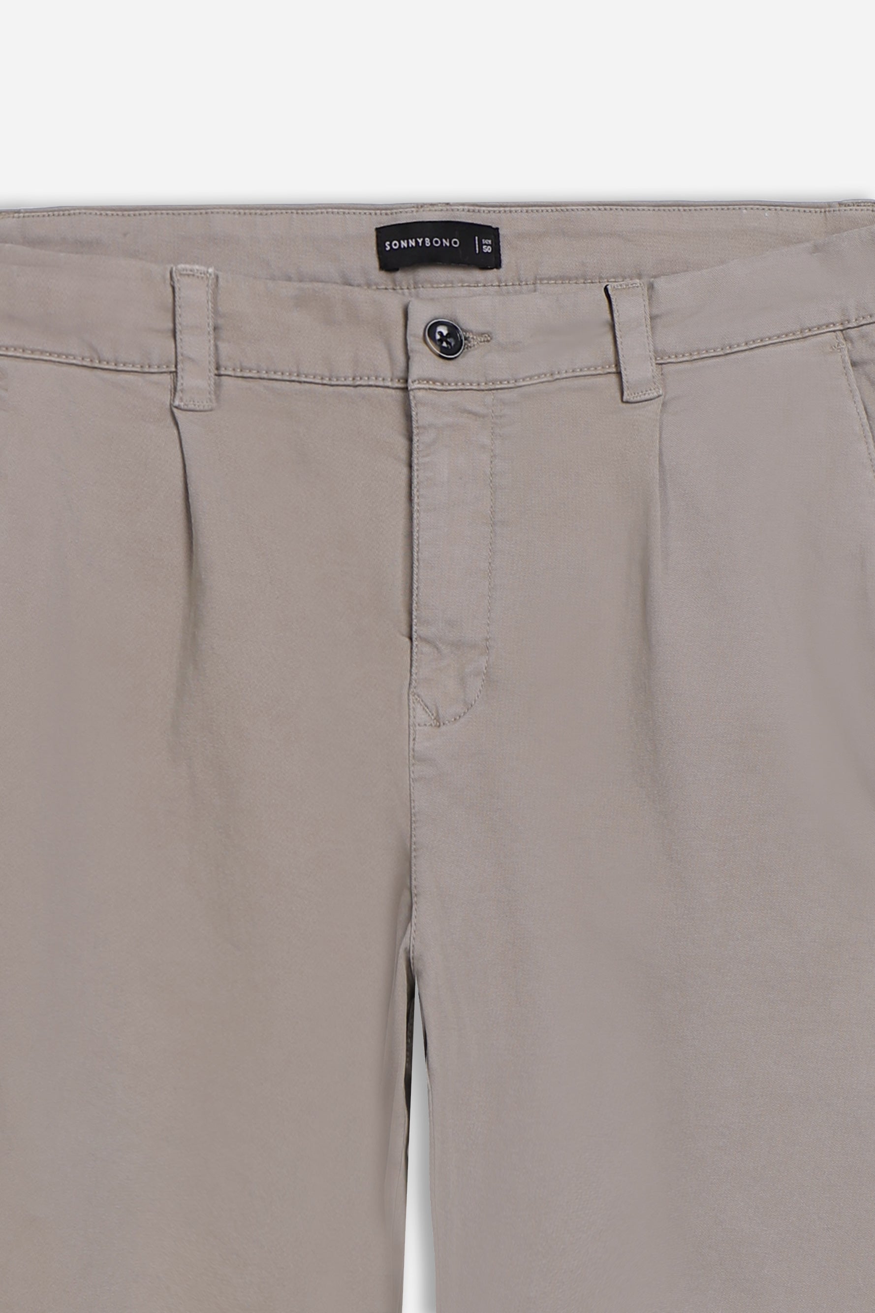 PANTALONE CHINO CON PENCES TORTORA