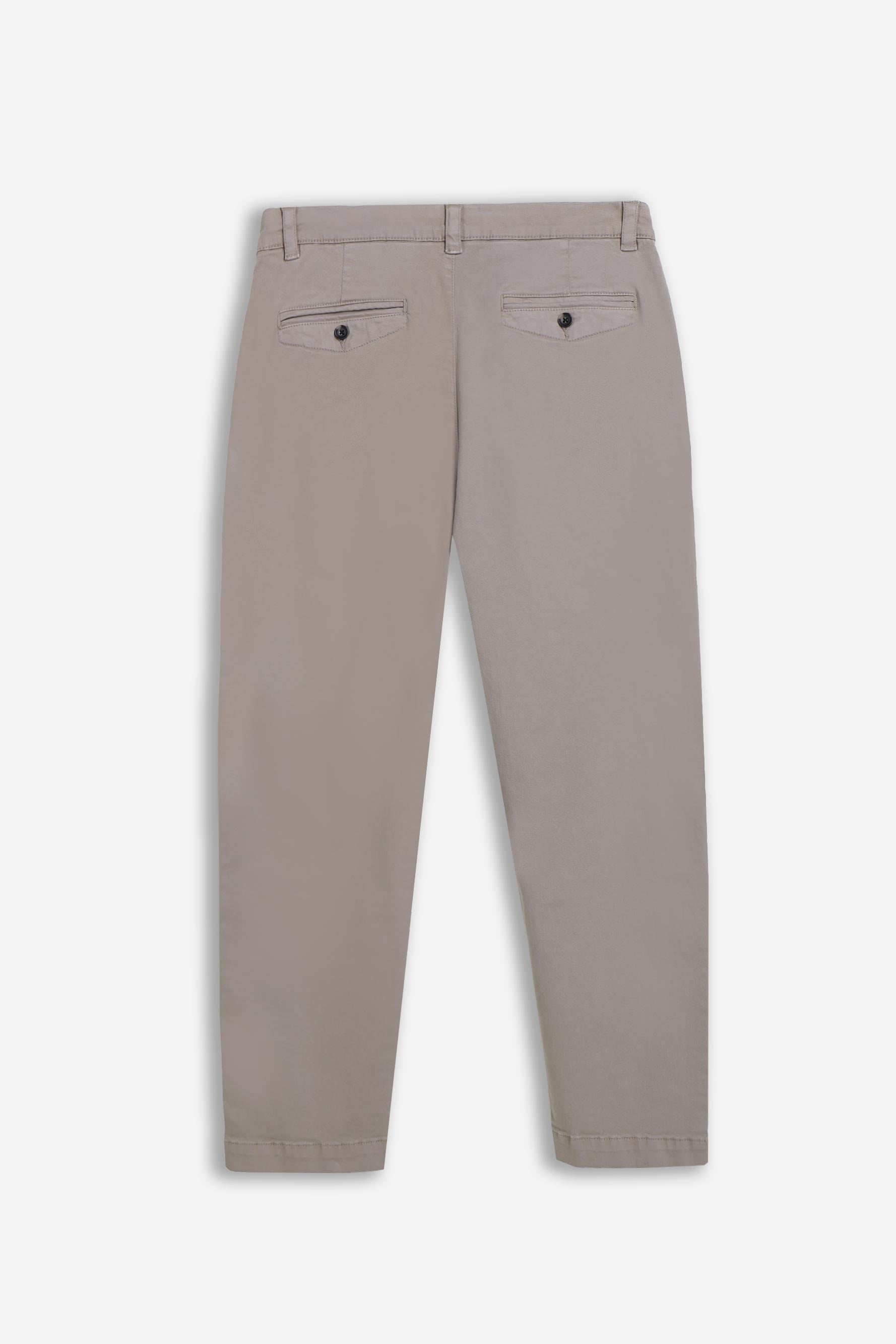 PANTALONE CHINO CON PENCES TORTORA