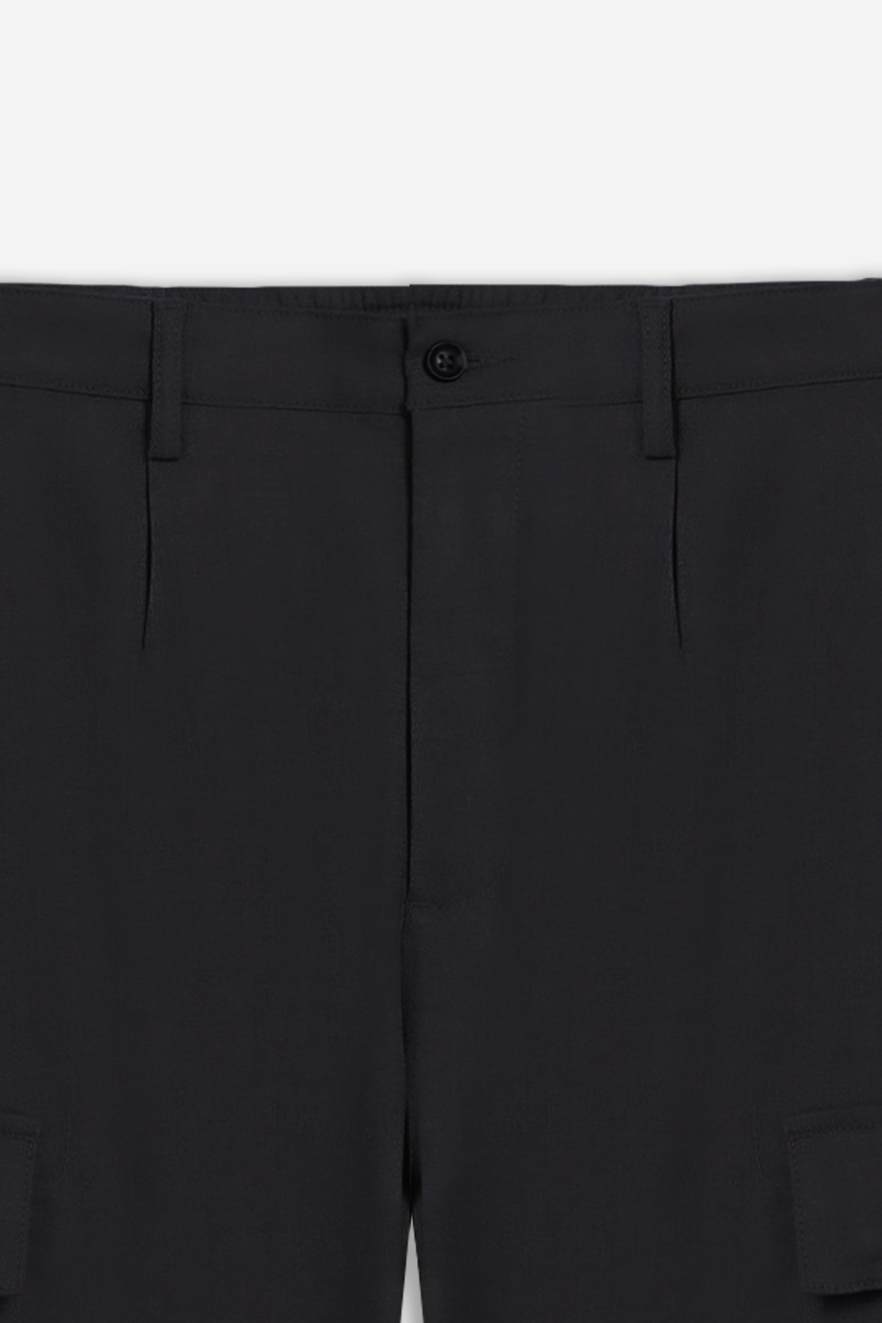 PANTALONE CON TASCONI ED ELASTICO IN VITA NERO - Sonnybono