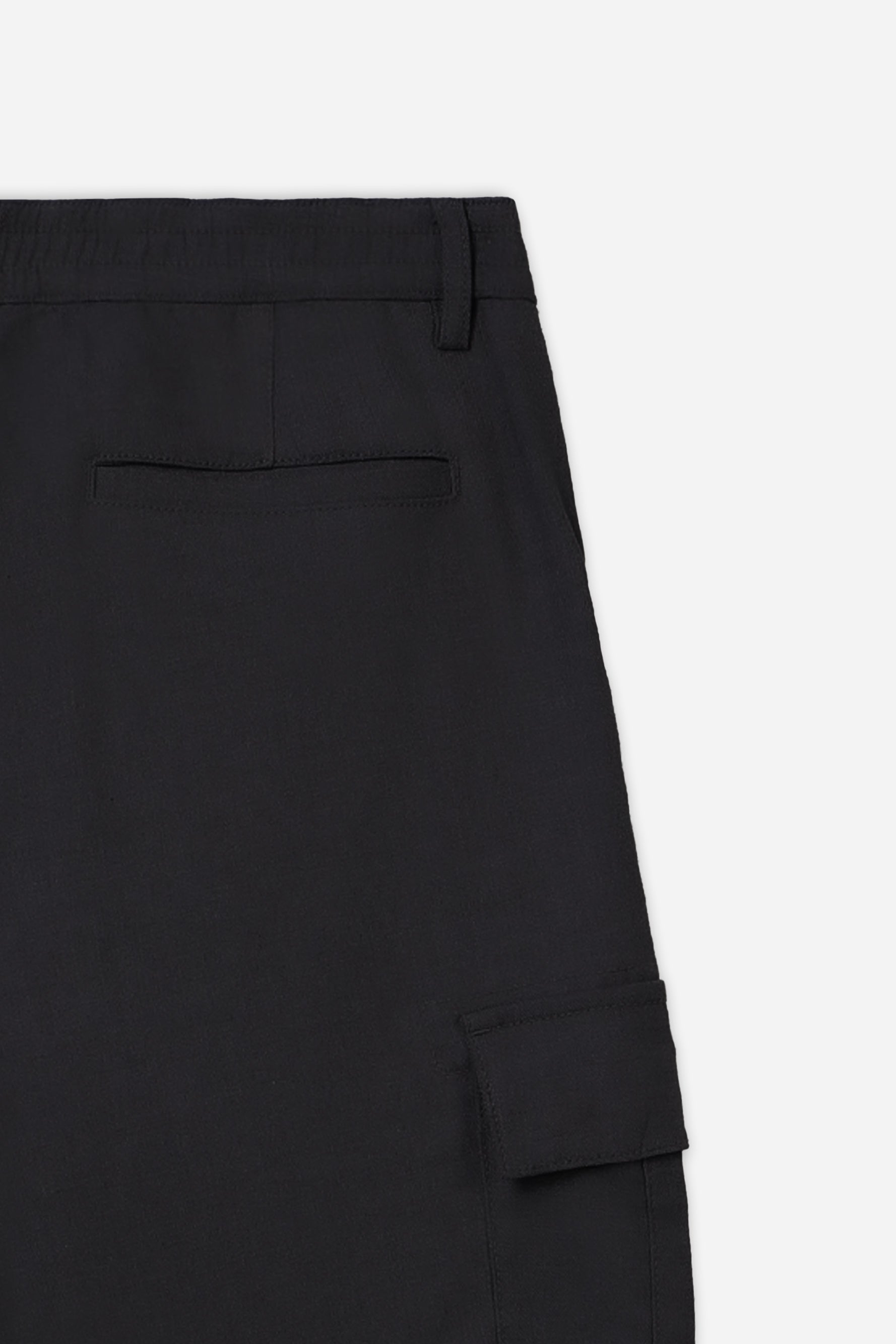 PANTALONE CON TASCONI ED ELASTICO IN VITA NERO - Sonnybono