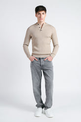 DENIM STRAIGHT FIT GRIGIO