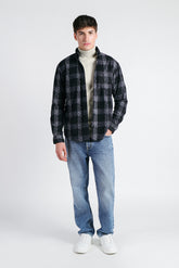 CAMICIA IN PILE FANTASIA NERO