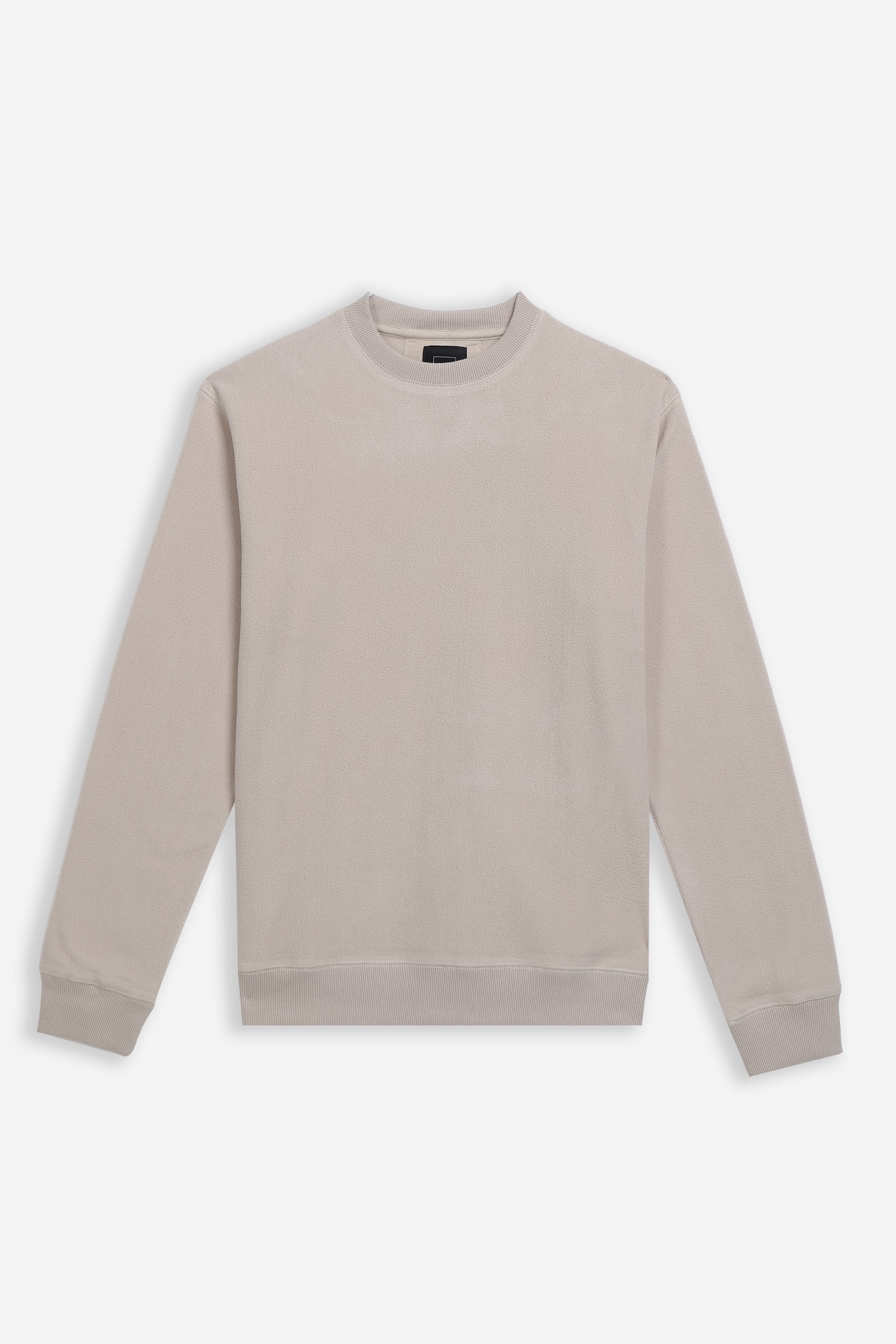FELPA GIROCOLLO IN PILE BEIGE CHIARO - Sonnybono