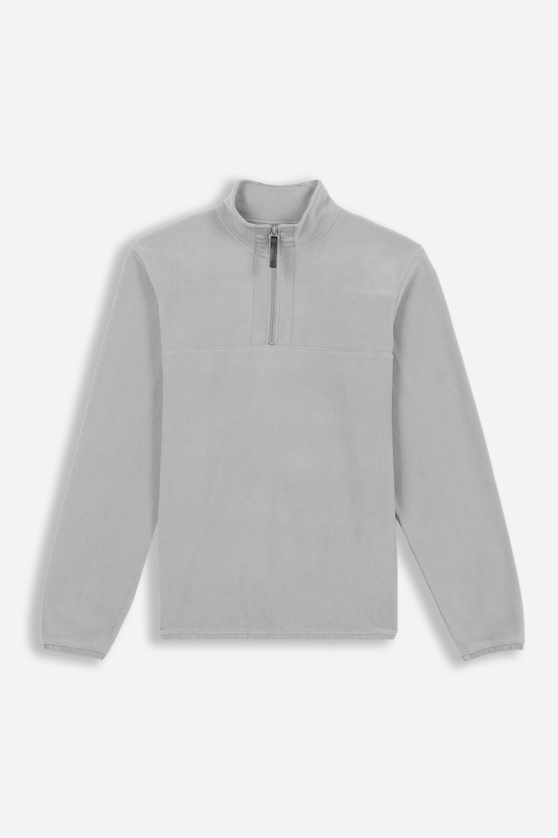 FELPA MEZZA ZIP IN PILE GRIGIO - Sonnybono