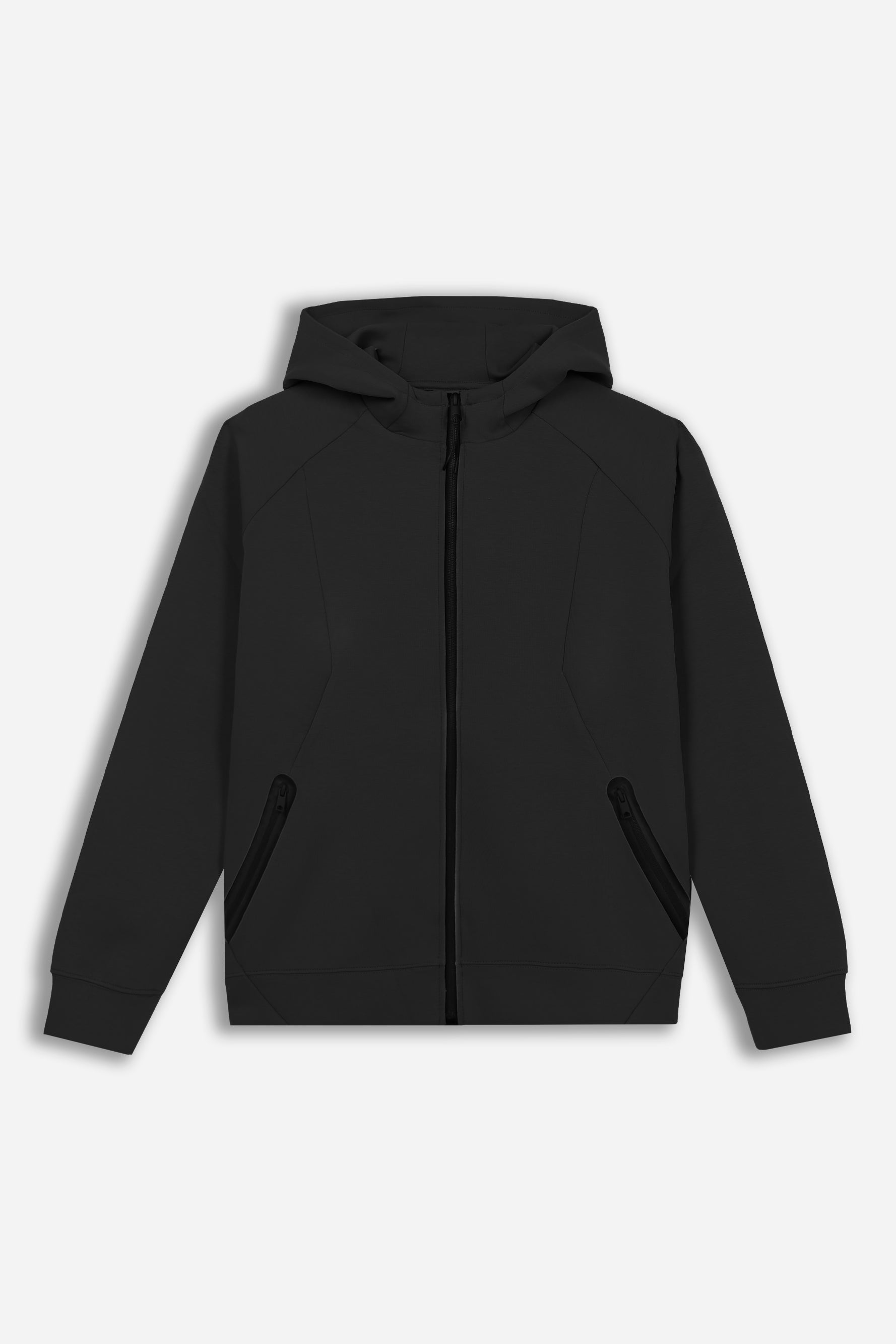 FELPA CON CAPPUCCIO E TASCHE NERO