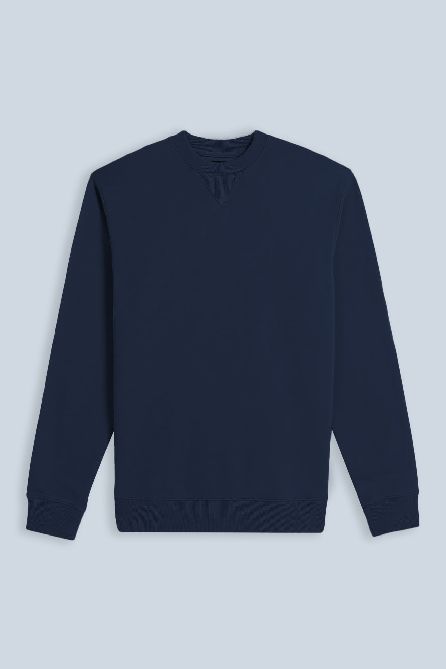 FELPA GIROCOLLO BASIC BLEU - Sonnybono