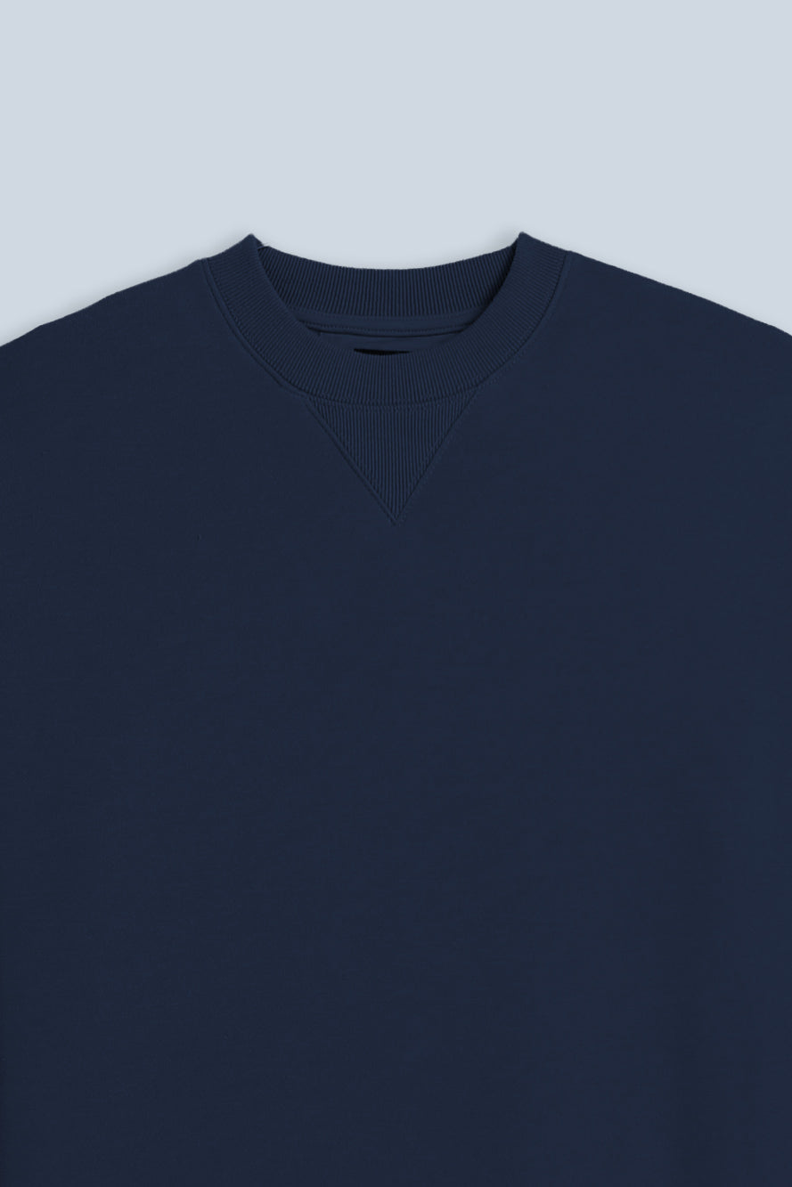 FELPA GIROCOLLO BASIC BLEU - Sonnybono