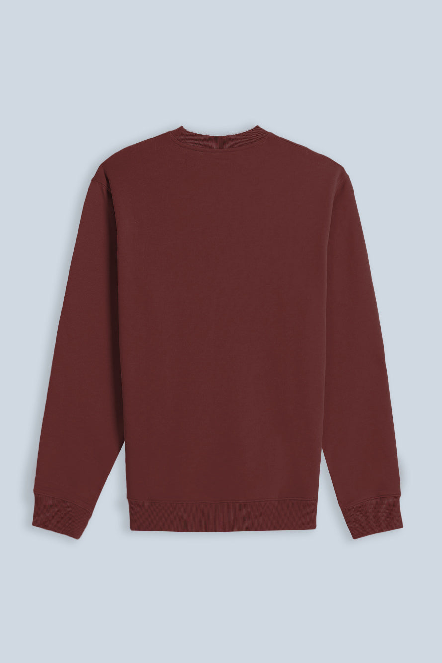FELPA GIROCOLLO BASIC BORDEAUX - Sonnybono