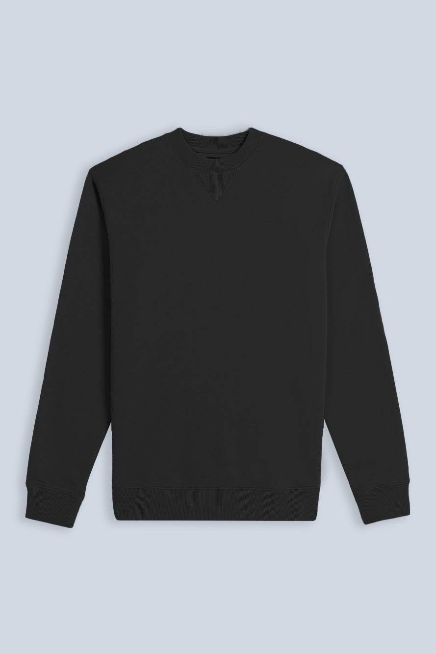 FELPA GIROCOLLO BASIC NERO - Sonnybono