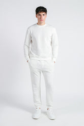 FELPA GIROCOLLO BASIC PANNA