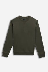 FELPA GIROCOLLO BASIC VERDE MILITARE