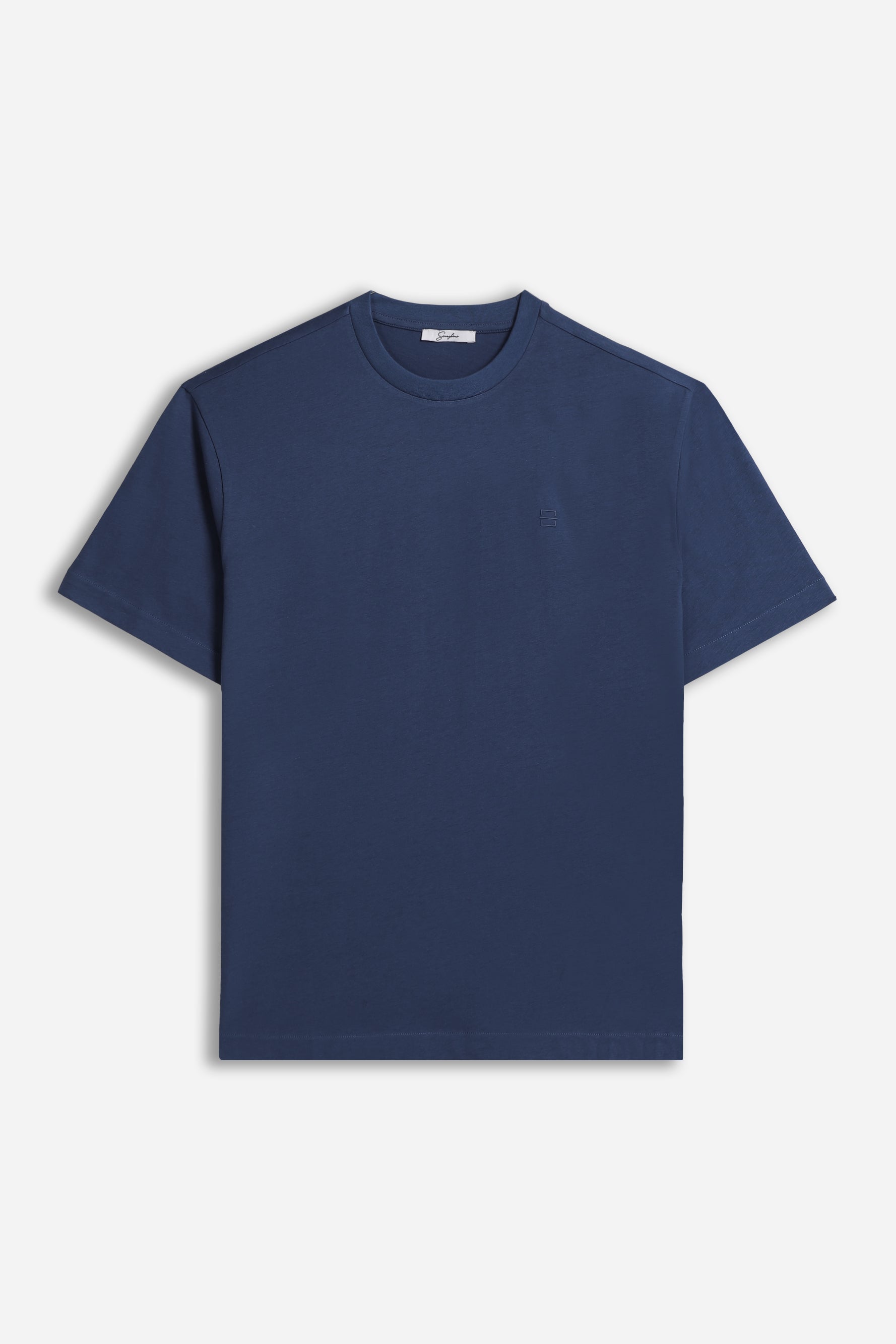T-SHIRT CON LOGO STAMPATO INDACO