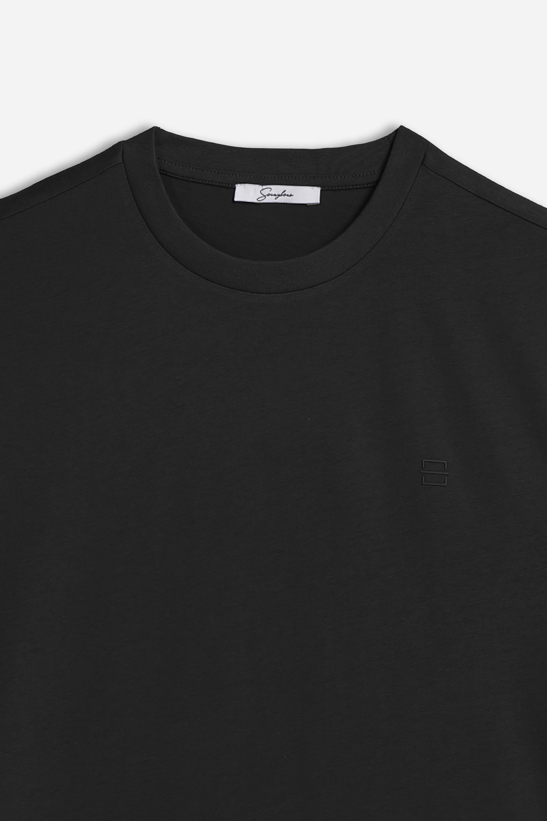 T-SHIRT CON LOGO STAMPATO NERO