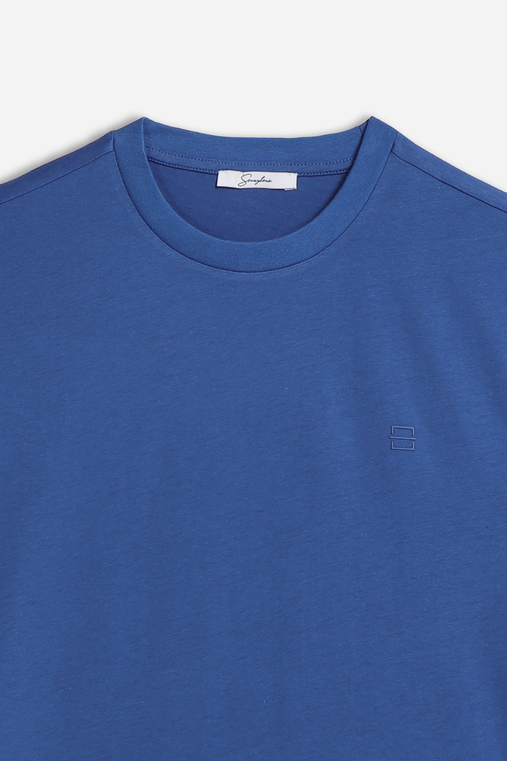 T-SHIRT CON LOGO STAMPATO ROYAL