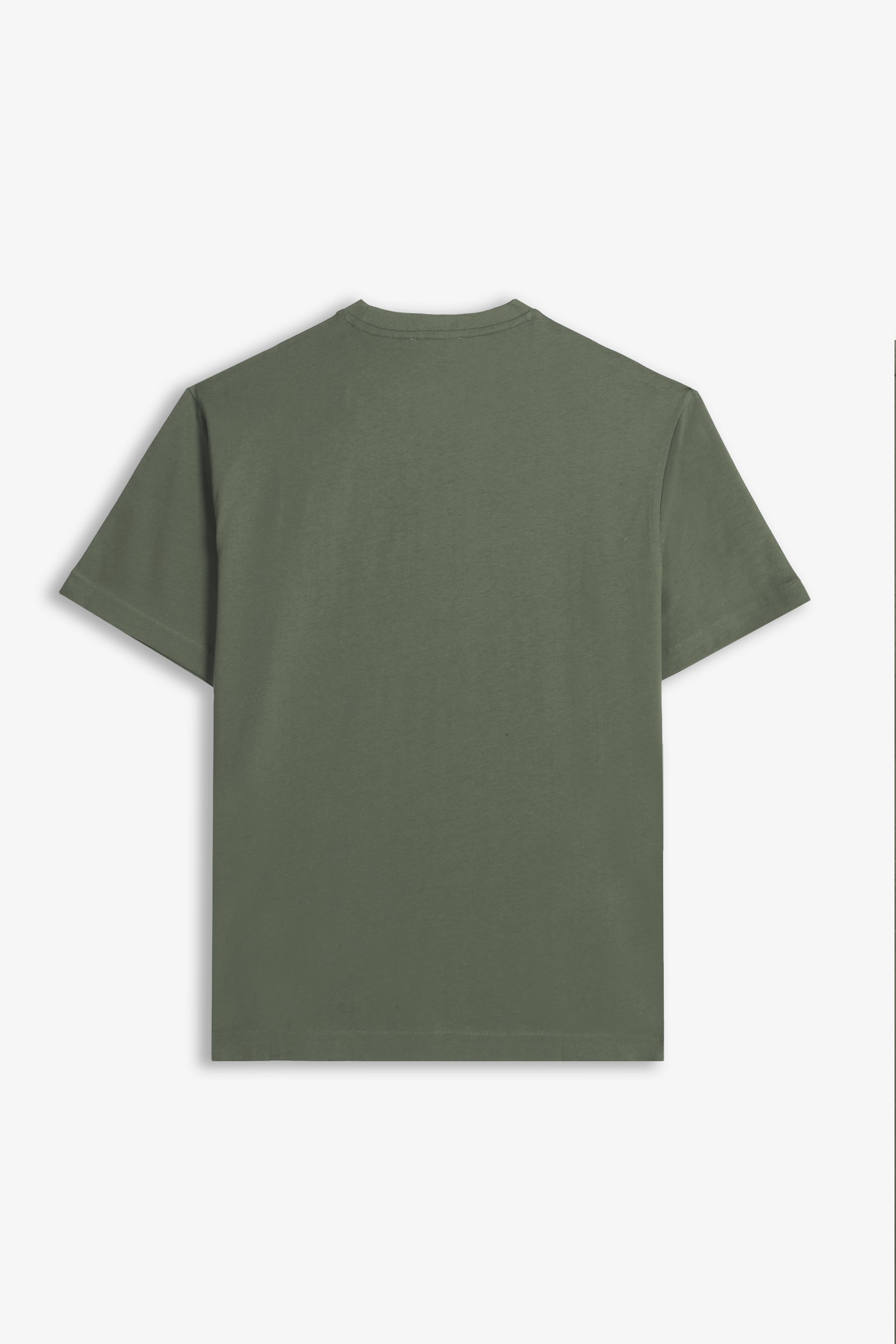 T-SHIRT CON LOGO STAMPATO VERDE MILITARE