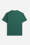 T-SHIRT CON LOGO STAMPATO VERDE BOSCO