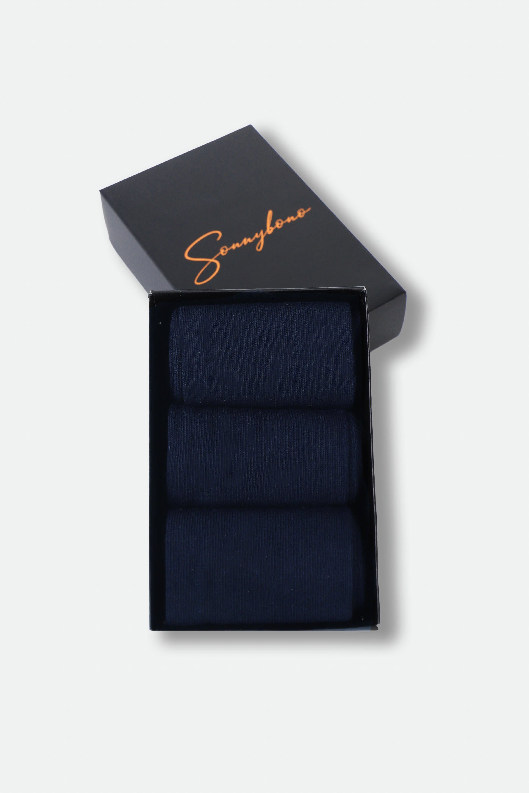 SCATOLA CALZINI TINTA UNITA BLEU - Sonnybono