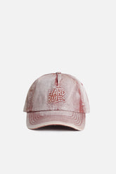 CAPPELLO BASEBALL IN DENIM ACID WASH BORDEAUX