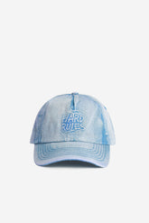 CAPPELLO BASEBALL IN DENIM ACID WASH TURCHESE