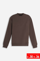 FELPA GIROCOLLO BASIC MARRONE