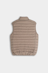 GILET TRAPUNTATO TORTORA