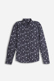 CAMICIA STRETCH FANTASIA F NERO