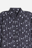 CAMICIA STRETCH FANTASIA F NERO