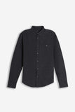 CAMICIA A QUADRI FLANELLA NERO