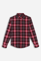 CAMICIA A QUADRI FLANELLA ROSSO