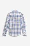 CAMICIA CON QUADRI FLANELLA F PANNA