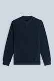 FELPA IN PILE CON FIANCHI IN COSTINA BLEU - Sonnybono