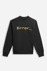 FELPA GIROCOLLO CON STAMPA NERO