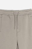 PANTALONE JOGGER IN FELPA OVER FIT TORTORA