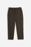 PANTALONE JOGGER IN FELPA OVER FIT MARRONE