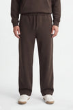 PANTALONE JOGGER IN FELPA OVER FIT MARRONE