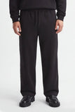 PANTALONE JOGGER IN FELPA OVER FIT NERO