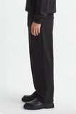 PANTALONE JOGGER IN FELPA OVER FIT NERO