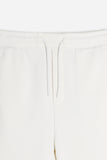 PANTALONE JOGGER IN FELPA OVER FIT PANNA
