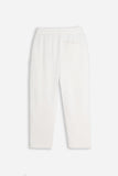 PANTALONE JOGGER IN FELPA OVER FIT PANNA