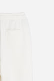 PANTALONE JOGGER IN FELPA OVER FIT PANNA