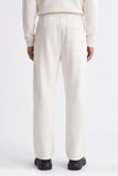 PANTALONE JOGGER IN FELPA OVER FIT PANNA