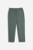 PANTALONE JOGGER IN FELPA OVER FIT VERDE BOSCO
