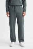PANTALONE JOGGER IN FELPA OVER FIT VERDE BOSCO