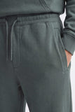 PANTALONE JOGGER IN FELPA OVER FIT VERDE BOSCO