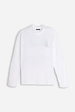 T-SHIRT GIROCOLLO STAMPATA MANICA LUNGA BIANCO