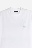 T-SHIRT GIROCOLLO STAMPATA MANICA LUNGA BIANCO