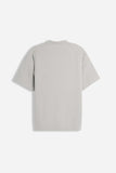 T-SHIRT SCOLLO A V OVER FIT GRIGIO