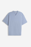 T-SHIRT SCOLLO A V OVER FIT POLVERE