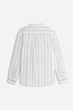 CAMICIA COLLO COREANO COTONE SLUB GRIGIO